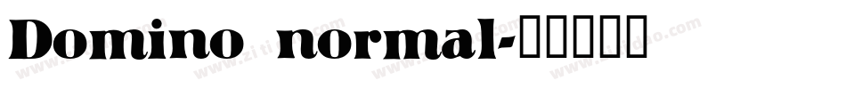 Domino normal字体转换